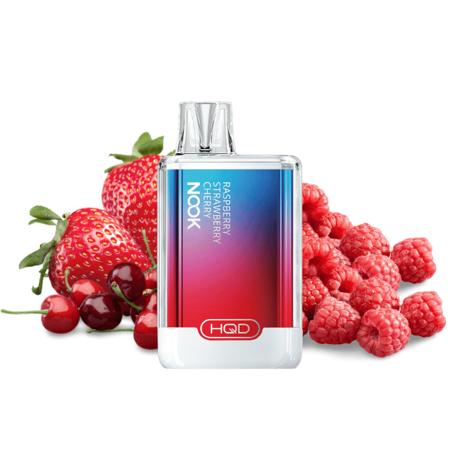 HQD Nook Vape - Raspberry Strawberry Cherry - Einweg E-Zigarette