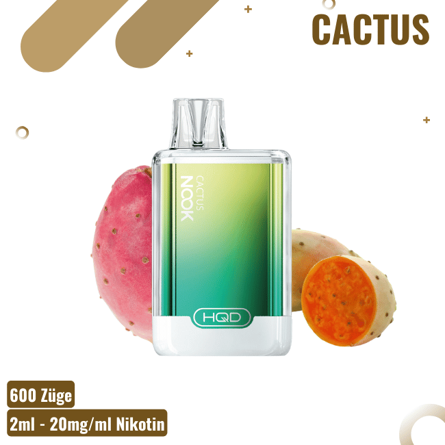 HQD Nook Vape - Cactus - Einweg E-Zigarette