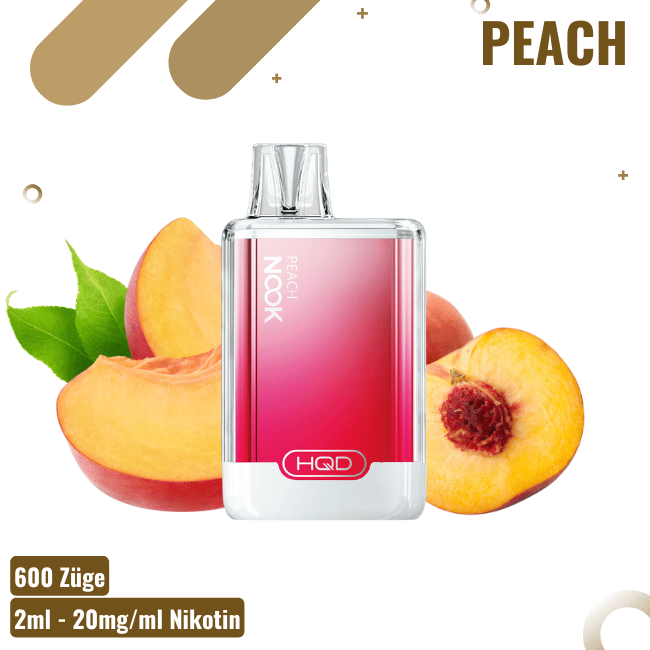 HQD Nook Vape - Peach - Einweg E-Zigarette