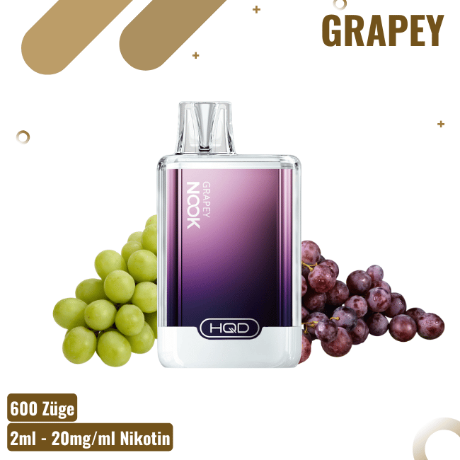 HQD Nook Vape - Grapey - Einweg E-Zigarette
