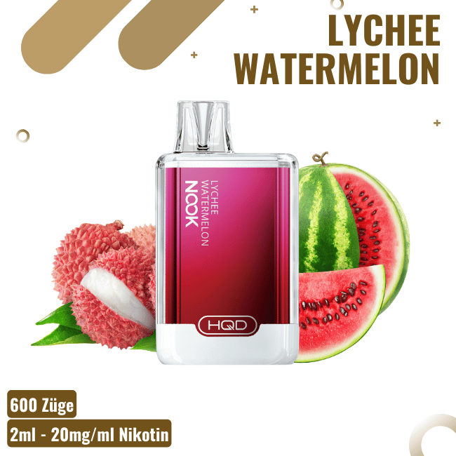 HQD Nook Vape - Lychee Watermelon - Einweg E-Zigarette