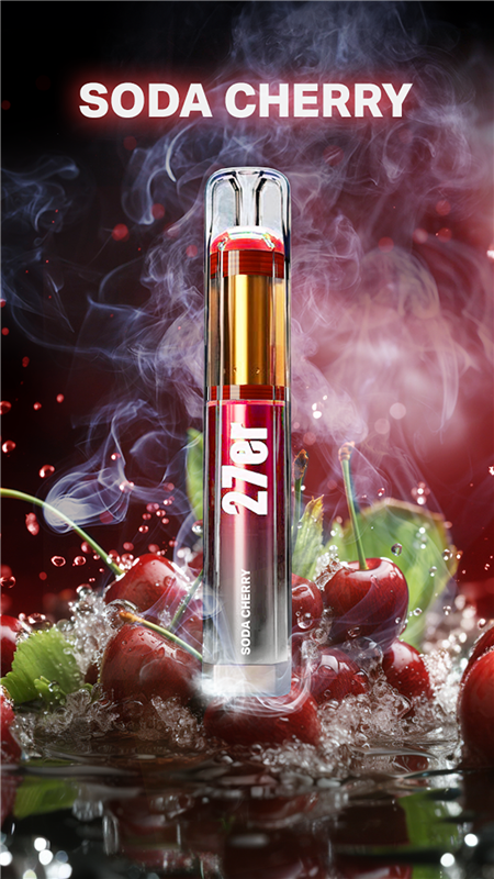 27er Vape 800 - Soda Cherry - Einweg E-Shisha