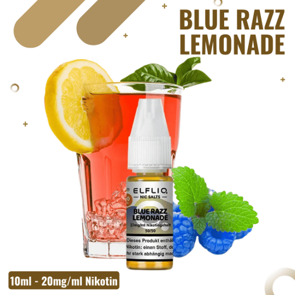 Elf Bar Elfliq 10ml - Blue Razz Lemonade - 20mg Nikotin -...