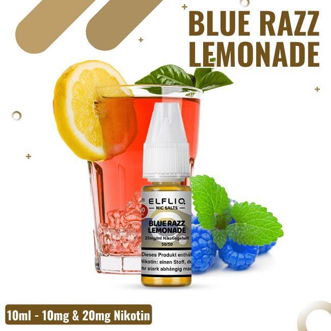 Elf Bar Elfliq 10ml - Blue Razz Lemonade - 20mg Nikotin
