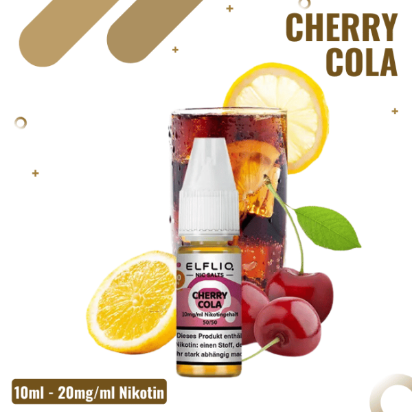 Elf Bar Elfliq 10ml - Cherry Cola - 20mg Nikotin -...