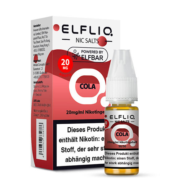 Elf Bar Elfliq 10ml - Cola - 20mg Nikotin - Nikotinsalz