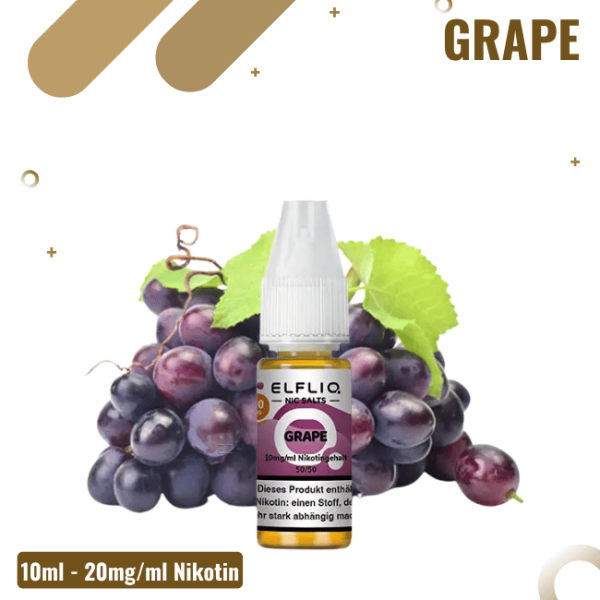 Elf Bar Elfliq 10ml - Grape - 20mg Nikotin - Nikotinsalz