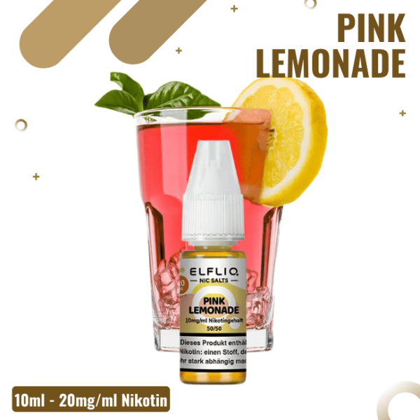 Elf Bar Elfliq 10ml - Pink Lemonade - 20mg Nikotin -...