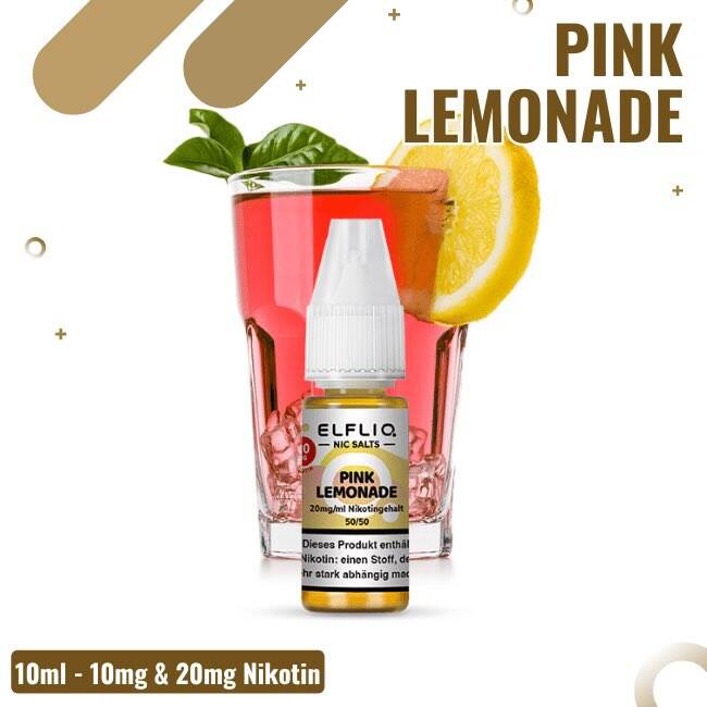 Elf Bar Elfliq 10ml - Pink Lemonade - 20mg Nikotin