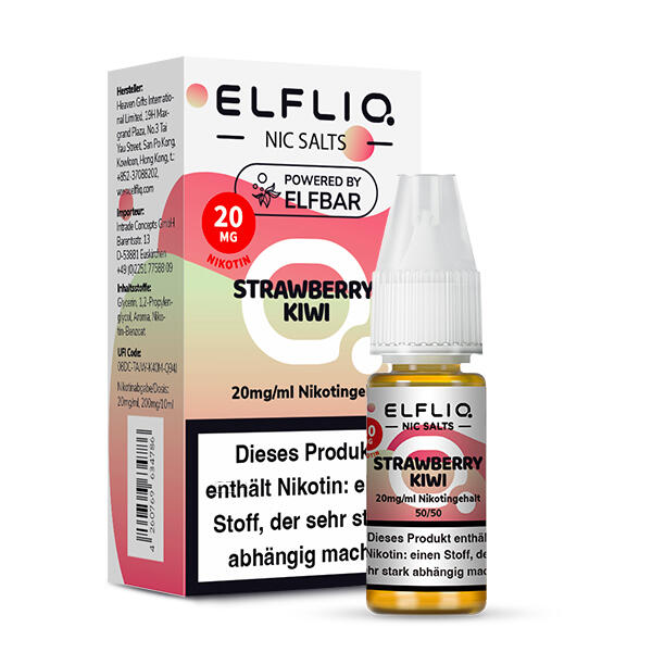 Elf Bar Elfliq 10ml - Strawberry Kiwi - 20mg Nikotin -...