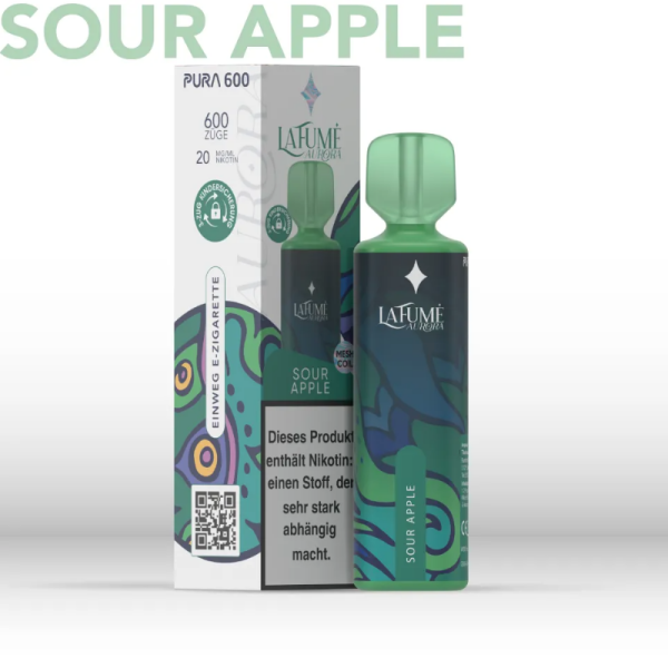 La Fume Aurora Vape - Sour Apple - Einweg E-Shisha