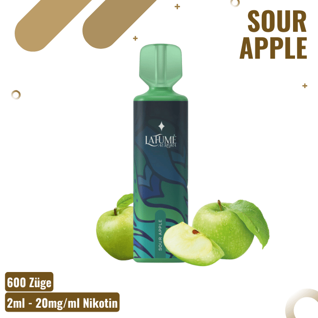 La Fume Aurora - Sour Apple - Einweg Vape