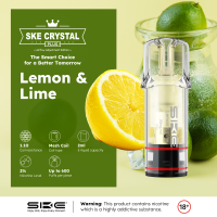 SKE Crystal Plus PODS - Lemon & Lime - 2er Pack -...
