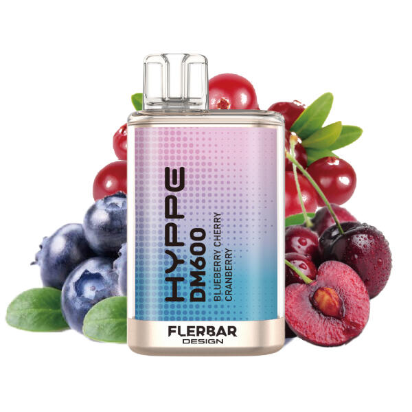 Flerbar Hyppe Vape DM600 - Blueberry Cherry Cranberry -...