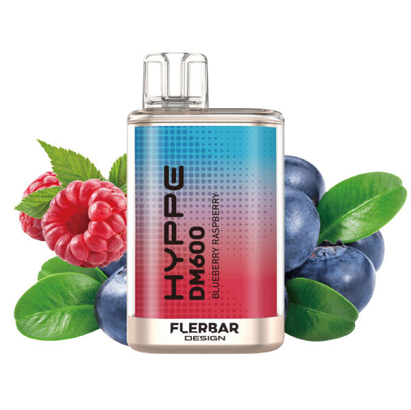 Flerbar Hyppe Vape DM600 - Blueberry Raspberry - Einweg...