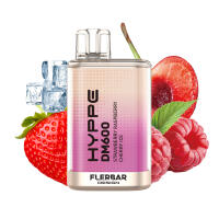 Flerbar Hyppe Vape DM600 - Strawberry Raspberry Cherry...