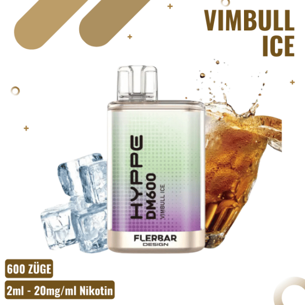 Flerbar Hyppe Vape DM600 - Vimbull Ice - Einweg E-Zigarette