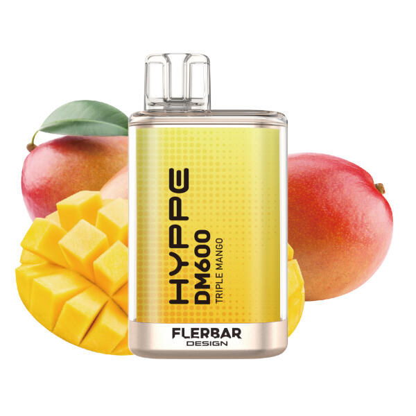 Flerbar Hyppe Vape DM600 - Triple Mango - Einweg E-Zigarette