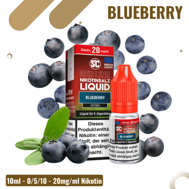 SC Liquid 10ml - Red Line - Blueberry - 20mg/ml
