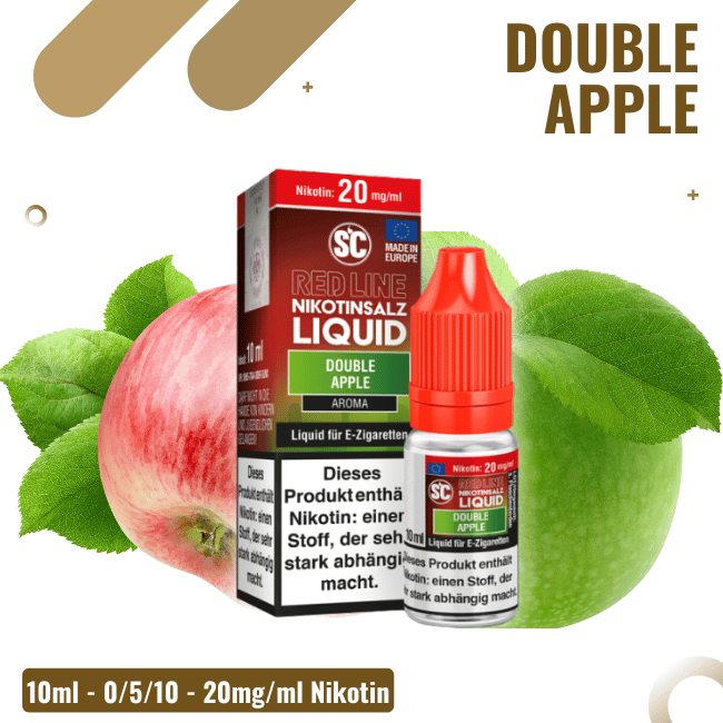 SC Liquid 10ml - Red Line - Double Apple - 20mg/ml