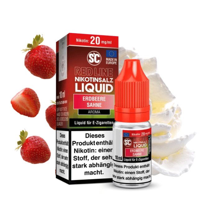 SC Liquid 10ml - Red Line - Erdbeere Sahne - 20mg/ml