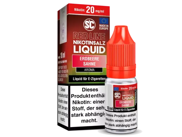 SC Liquid 10ml - Red Line - Erdbeere Sahne 20mg/ml