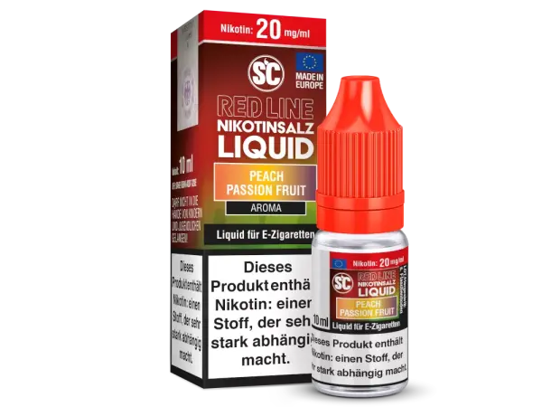 SC Liquid 10ml - Red Line - Peach Passion Fruit 10mg/ml