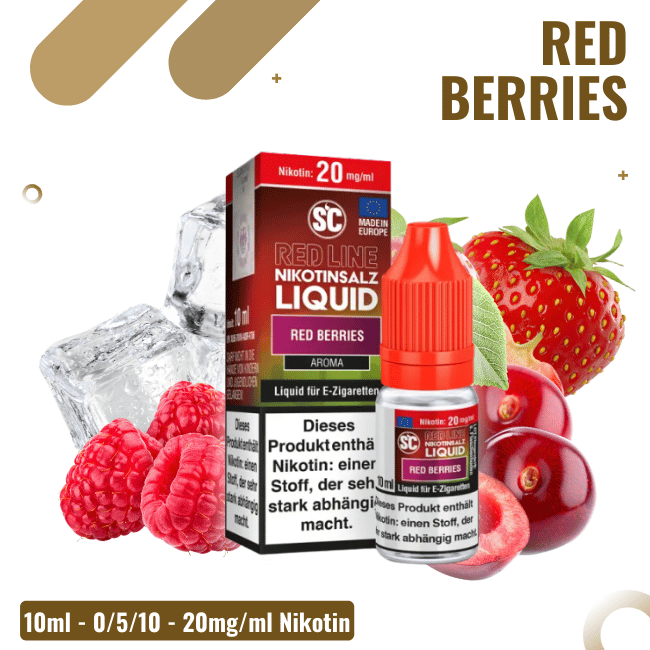 SC Liquid 10ml - Red Line - Red Berries 10mg/ml