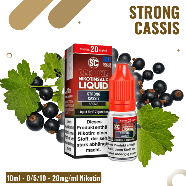 SC Liquid 10ml - Red Line - Strong Cassis 20mg/ml