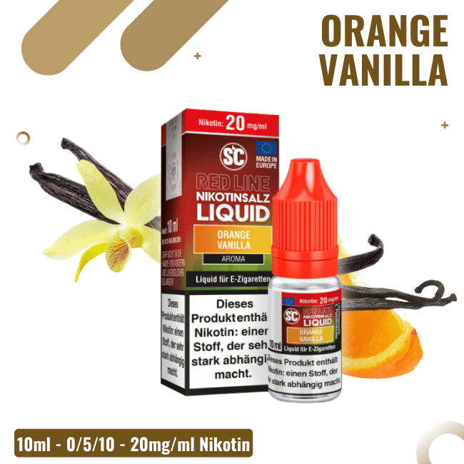 SC Liquid 10ml - Red Line - Orange Vanilla 10mg/ml