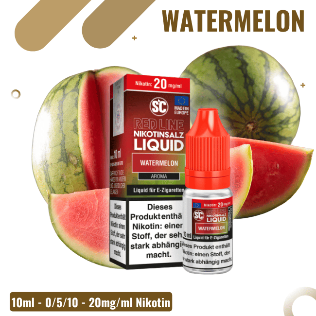SC Liquid 10ml - Red Line - Watermelon 10mg/ml