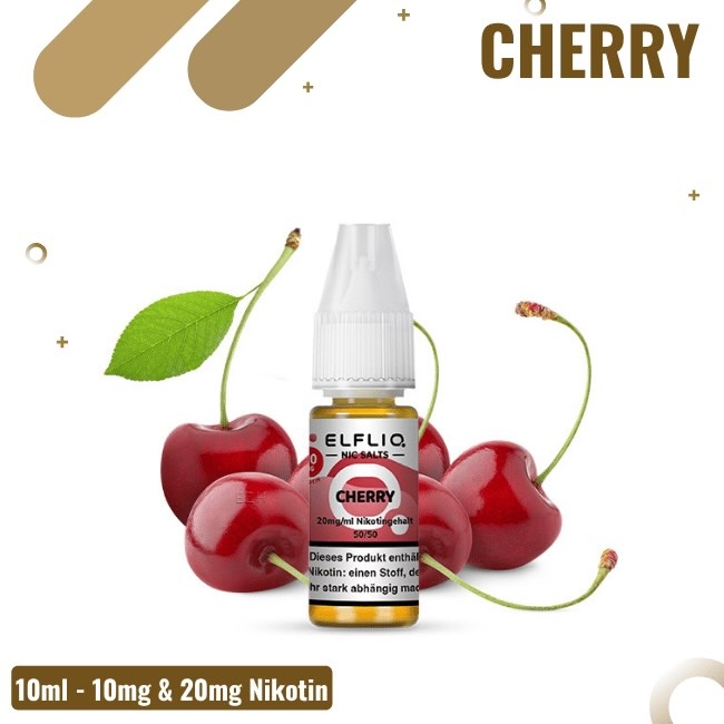 Elf Bar Elfliq 10ml - Cherry - 10mg Nikotin - Nikotinsalz