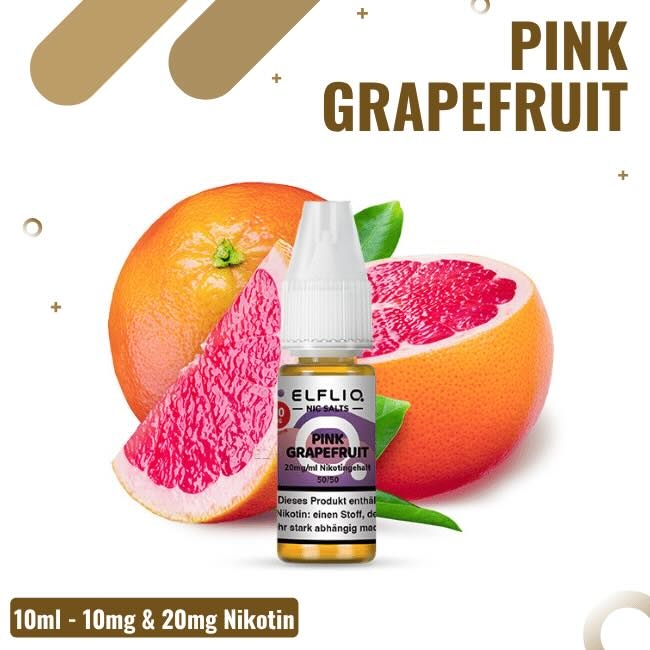 Elf Bar Elfliq 10ml - Pink Grapefruit - 10mg Nikotin - Nikotinsalz