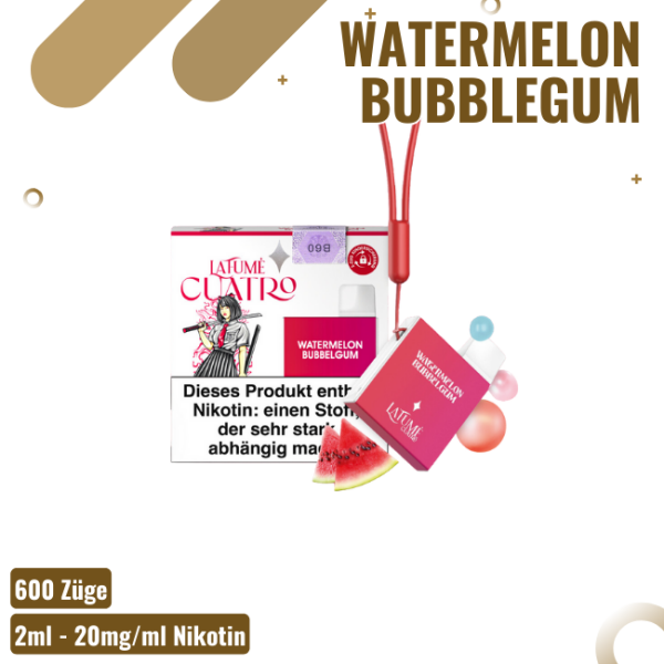 La Fume Cuatro 600 - Watermelon Bubblegum