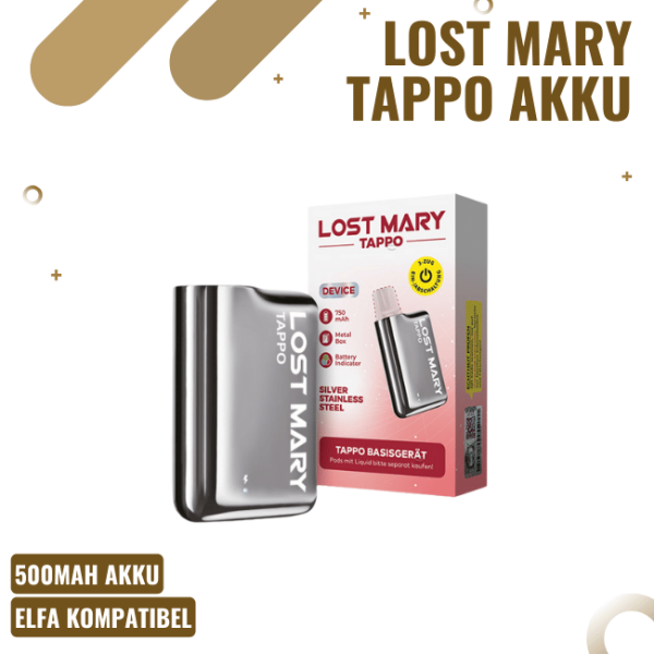 Lost Mary Tappo - Basisgerät - Silver Stainless Steel